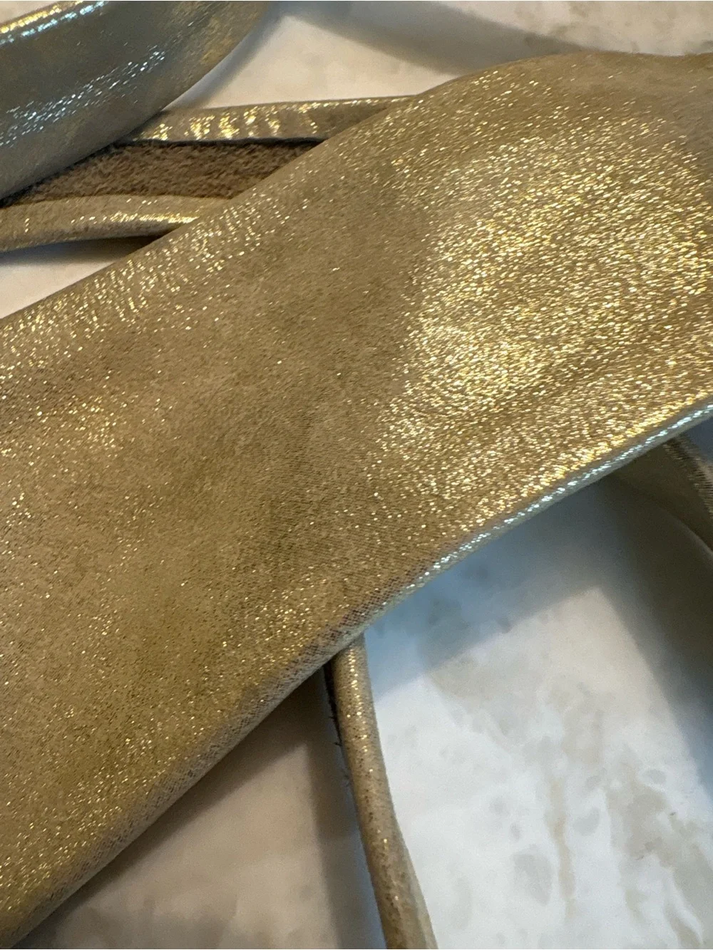Ada Metallic Gold Wrap Belt